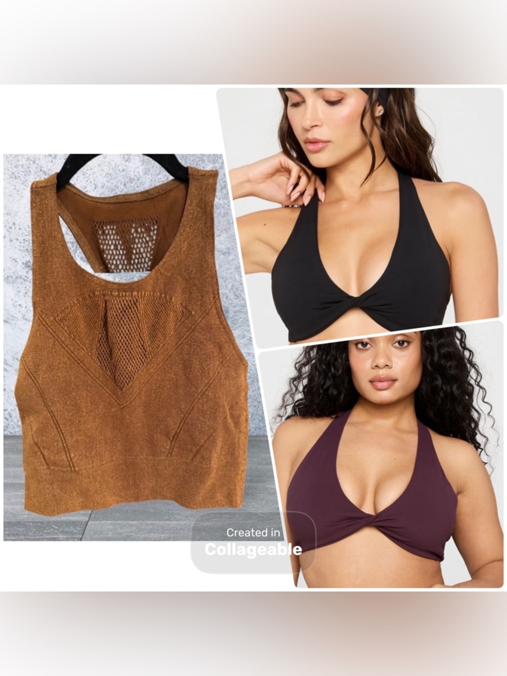 Free People Movement + Fabletics Sports Bra Bundle XL Seamless Activewear Set